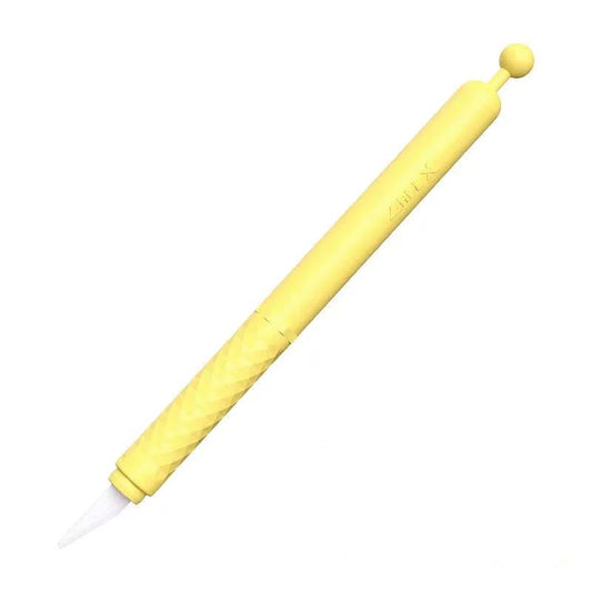 Ceramic Exacto Knife for Crafting, Hobby Knife, Pen Knife with Safety Pen Cap, Precision Craft Knife for Vintage Stickers, Junk Journal Supplies, Arts, Modeling, Scrapbooking - color: Us207-yellow-1pcs