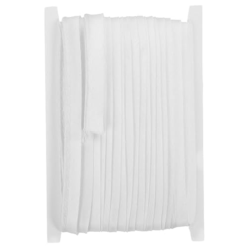 YELARXI 1/2 Inch Maxi Piping Bias Tape, 20 Yards Piping Trim with Cord Satin Binding Lip Cord Trim Fit for Sewing Garment Webbing Trimming Crafts Decorating - (White) - color: White