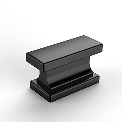 Amerdeco 10 Pack Matte Black Cabinet Knobs 1.46" - color: Matte Black, size: 1.46"/37MM