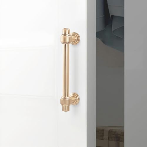 10 Pack 3.75 Inch Kitchen Cabinet Handles Champagne Bronze Cabinet Pulls Zinc Alloy Drawer Pulls Kitchen Hardware - color: Champagne Bronze, size: 3-3/4'' Hole Center(96mm)