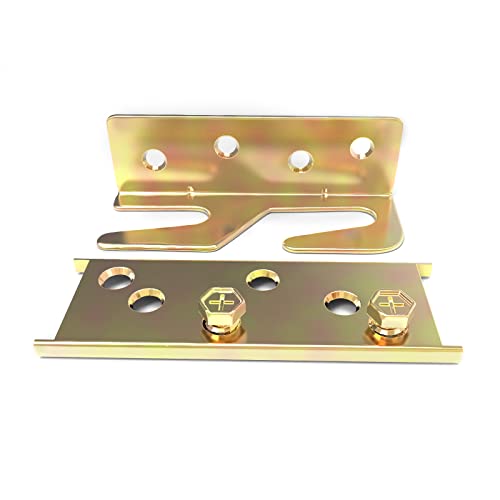 Bed Rail and Frame Brackets 4PCS Heavy Duty Hardware for Wood Beds
