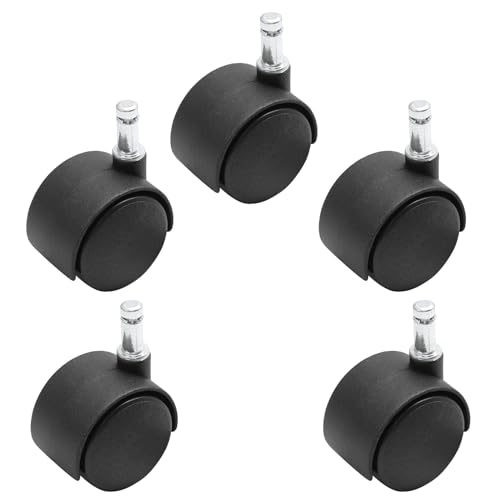 1.5 Inch Swivel Caster Wheels, M8 Circlip Stem, 5pcs - style: 1.5 Inch-M8 Circlip Stem