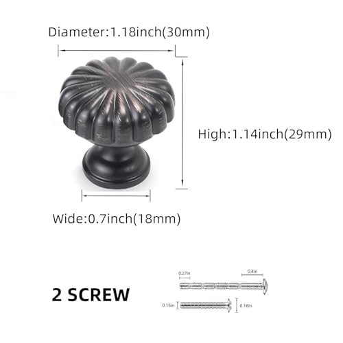 10 Pack Kitchen Cabinet Handles Oil Rubbed Bronze Cabinet Knobs Drawer Knobs Kitchen Hardware - color: Oil Rubbed Bronze