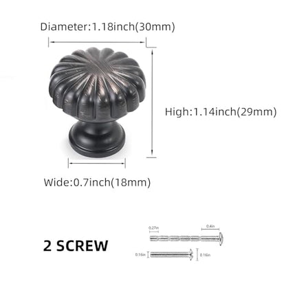 10 Pack Kitchen Cabinet Handles Oil Rubbed Bronze Cabinet Knobs Drawer Knobs Kitchen Hardware - color: Oil Rubbed Bronze