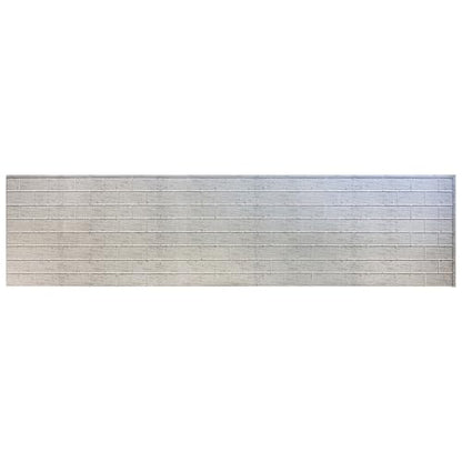 From Plain to Beautiful in Hours 129 Subway PVC 2' x 8' Glue-Up Backsplash Panels (Covers / 64 Sq.Ft), Distressed White, 4 Piece - color: Distressed White, size: Pack of 4