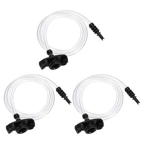 uxcell 3Pcs Air Tube 30cc Glue Adhesive Dispenser Syringes Connector Adapter Replacement for Industrial Glue Liquid Cartridge Dispensing Accessories, Black - color: Black, size: 30cc