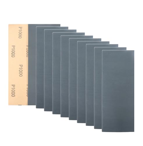 30Pcs 9 x 3.6 Inchs 1000 Grit Wet and Dry Handmade Universal Sanding Sheets, Suitable for Woodworking Furniture/Automobiles/Metal/Lacquer Polishing Sandpaper - style: 1000 Grit