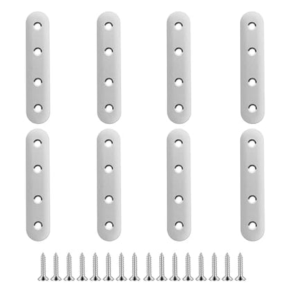 8pcs 96mm Flat Plate Straight Brackets - size: 8Pcs 96 Straight