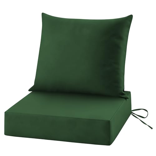 Ourdoor Deep-Seat Cushion Set, 24 * 24 * 5.75inch, ForestGreen, Set of 1 - color: Forest Green