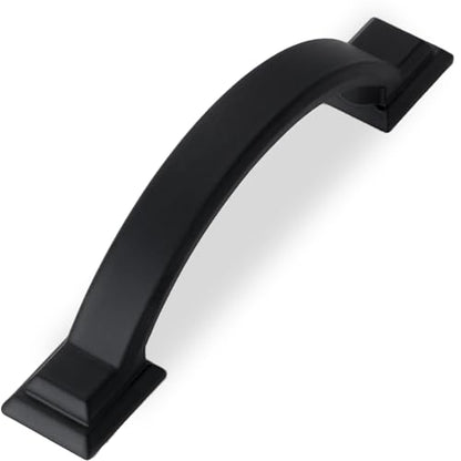 10 Pack 2.5 Inch Cabinet Pulls Matte Black Kitchen Cabinet Handles Zinc Alloy Drawer Pulls Solid Cabinet Hardware - color: Matte Black, size: 2-1/2" Hole Center(64mm)