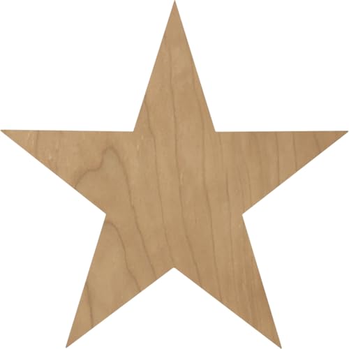 Ekena Millwork ROS05X05GLMA Galveston Star Rosette, 5"W x 5"H x 3/4"P, Maple - color: Maple, size: 5"W x 5"H x 3/4"P