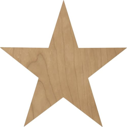 Ekena Millwork ROS05X05GLMA Galveston Star Rosette, 5"W x 5"H x 3/4"P, Maple - color: Maple, size: 5"W x 5"H x 3/4"P