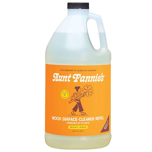 Aunt Fannie's All Purpose Wood Spray Clean Spray, Lemon, Refill 64 oz - size: 64 Fl Oz (Pack of 1)