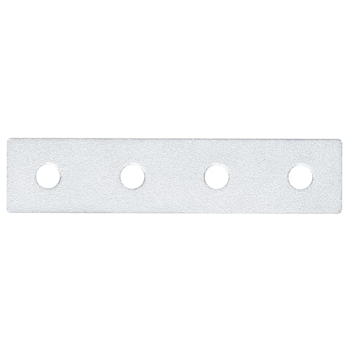 12 Pcs 2020 Flat Joining Plates, Aluminum Mending Plate, 80mm x 18mm - size: 80mm x 18mm