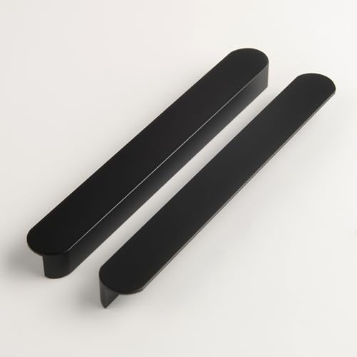 5 Pack Matte Black Dresser Pulls Bathroom Vanity Pulls 6.3 Inch Hole Center Drawer Pull Modern Oval Handles Black Handles for Kitchen Furniture - color: Black-5 Pack, size: 6.3 Inch(160mm)