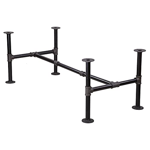 16" x 43" Industrial Pipe Table Leg Set - size: 16'' x 43''