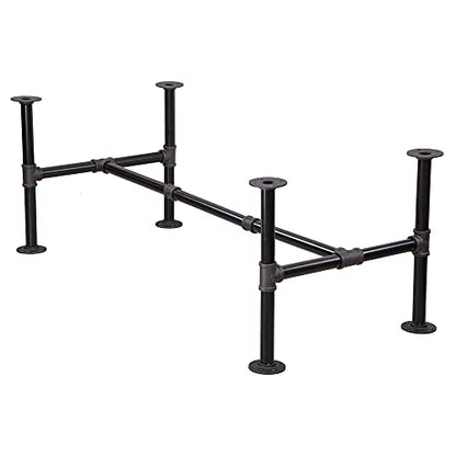 16" x 43" Industrial Pipe Table Leg Set - size: 16'' x 43''