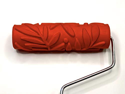 Decorative Art Texture Roller - 7" Roller (Artsy Leaf Pattern) - color: Artsy Leaf Pattern