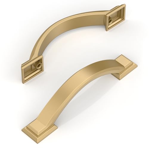 Amerdeco 10 Pack Champagne Bronze Cabinet Pulls 3" - color: Champagne Bronze, size: 3" hole center