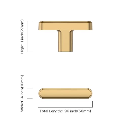 2244 10 Pack Kitchen Cabinet Knobs Champagne Bronze Dresser Drawer Knobs Kitchen Cabinet Hardware for Dresser Drawers 2244 - color: Champagne Bronze, size: knob