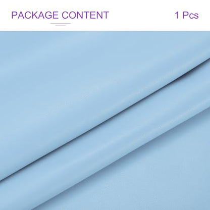 DMiotech 1 Pack 14 Inch x 53 Inch Faux Leather Sheet Furniture Cover Napa Skin Light Blue PU Leather Roll for Handmade DIY Craft Projects - color: Light Blue
