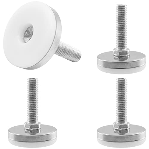 4Pcs M10 Thread Furniture Levelers M10 Table Leveling Feet Adjustable Leveler Feet Screw On Furniture Glide Leveling for Chairs, Table, Cabinets, M10 x 38mm Thread Rod - size: M10 x 38mm, 4Pcs