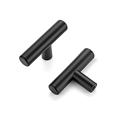 Ravinte Matte Black Cabinet Handles 2" Length,Single Hole Center,4 Pack - size: Single Hole