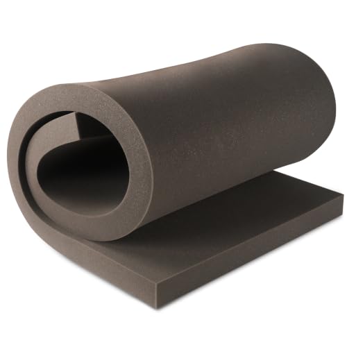 OVOV High Density Upholstery Foam 1 Pack Cut to Any Size 2" x 24" x 72"