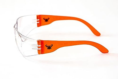G & F Products EyePRO Safety Glasses, Impact Resistant, UV400 Protection, Clear Polycarbonate Lenses, Scratch & Anti-Fog, ANSI Z87.1 Certified, Adjustable Temples, Unisex, 6/12 Pack - style: Clear Lens 6 Pack Safety Glasses