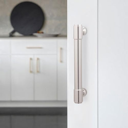 10 Pack 3-3/4 Inch(96mm) Kitchen Cabinet Handles Brushed Satin Nickel Cabinet Pulls Drawer Pulls Solid Cabinet Hardware - color: Brushed Satin Nickel, size: 3-3/4'' Hole Center(96mm)