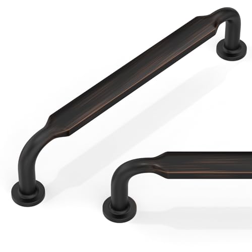 10 Pack Oil Rubbed Bronze Cabinet Pulls 5 Inch(128mm) Kitchen Cabinet Handles Cabinet Hardware for Drawer Pulls - color: Oil Rubbed Bronze, size: 5" Hole Center