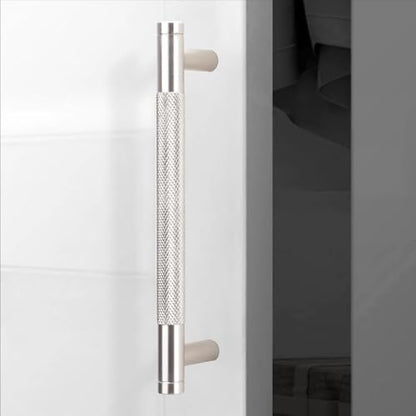 10 Pack 5 Inch Brushed Satin Nickel Kitchen Cabinet Handles - color: Brushed Satin Nickel, size: 5'' Hole Center(128mm)