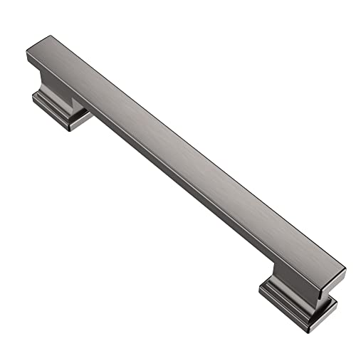 Alzassbg 5" Brushed Black Nickel Cabinet Pulls, AL3061BBN - color: Brushed Black Nickel, size: 5" Hole Center