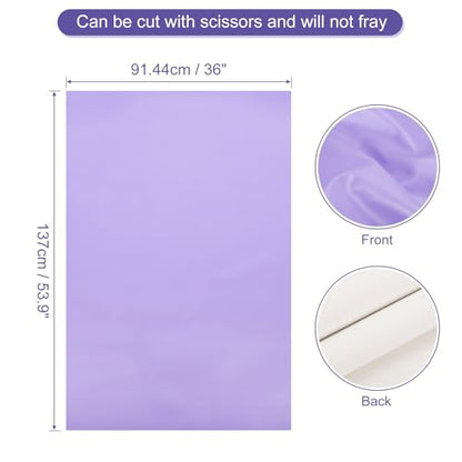PATIKIL PU Faux Leather Fabric Nappa Grain 1 Yards Length 54"x36"x0.04" Soft Synthetic Leather Material Sheets 1mm Thick for Bags DIY Crafts, Light Purple - color: Light Purple, size: 54"x36"x0.04"