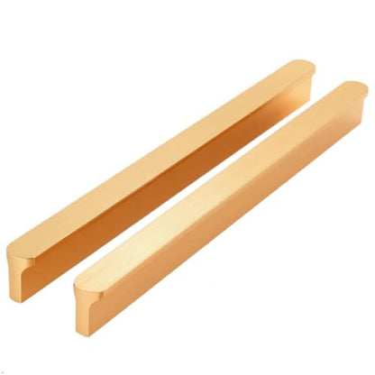 5 Pack Gold Cabinet Pulls - Brushed Brass Kitchen Hardware Handles for Dresser Drawers -T Shape Cabinet Hardware (13.31 inch,Brushed Gold) - color: Brushed Gold, size: 13.31 inch