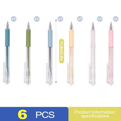 6 Pack Retractable Precision Craft Knife Pen Set, Fine Point Art Paper Cutter with Safety Cap, Sticker Cutter Tool, Craft Cutting Supplies for Scrapbooking Vinyl Weeding Card Making, 6 Colors