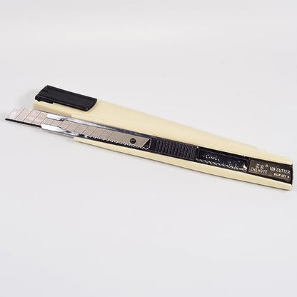 2pcs Utility Knife 9mm 60 Degree Foil Blade Cutter Snap Off Retractable Wrap Gift Box Paper Wallpaper Craft Abs Anti-slip Handle Auto Lock Cutter