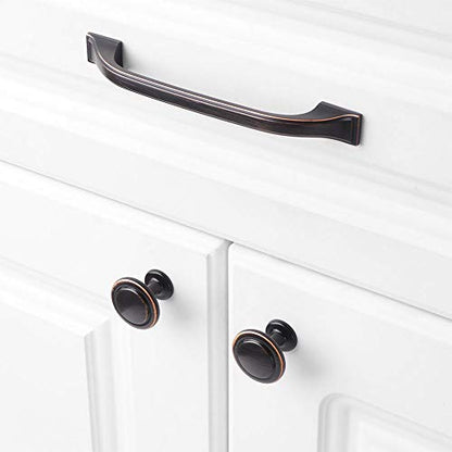 KOOFIZO 10 Pack 5 in Oil Rubbed Bronze Cabinet Pulls, Drawer Handles 1958 - color: Oil Rubbed Bronze, size: 5" CC
