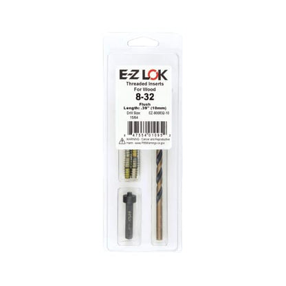 E-Z LOK Thread Repair Kit, 8-32 - size: 8-32 x 10mm, style: Flush