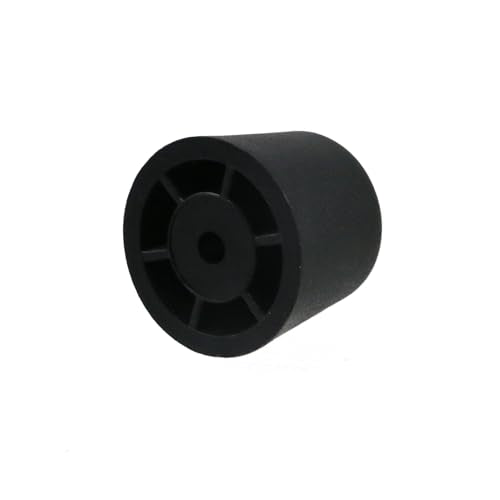 MY MIRONEY 8PCS Plastic Furniture Legs Hardware Screw-in Sofa Legs Couch Legs Replacement Black Round Chair Legs Riser Furniture Feet Protectors with Screws, 0.94" D x 0.79" H - size: 0.94" x 0.79"