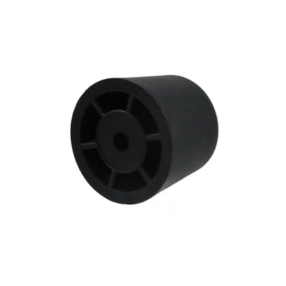 MY MIRONEY 8PCS Plastic Furniture Legs Hardware Screw-in Sofa Legs Couch Legs Replacement Black Round Chair Legs Riser Furniture Feet Protectors with Screws, 0.94" D x 0.79" H - size: 0.94" x 0.79"