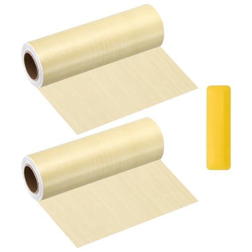 HARFINGTON Wood Grain Repair Tape 6" x16ft Self-Adhesive Repair Patch - color: Yellow Fir, size: 6" x 16ft