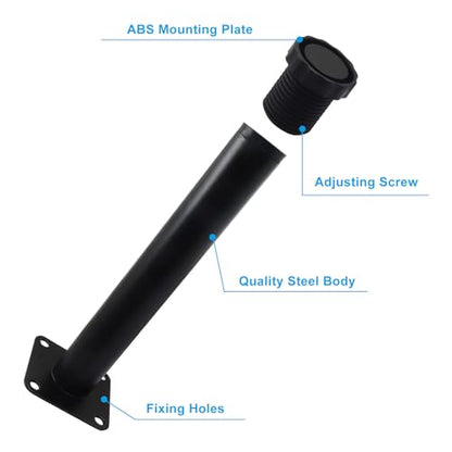 4 Pcs 7"/18cm Adjustable Furniture Legs, Metal Cabinet Legs - size: 7"/18cm