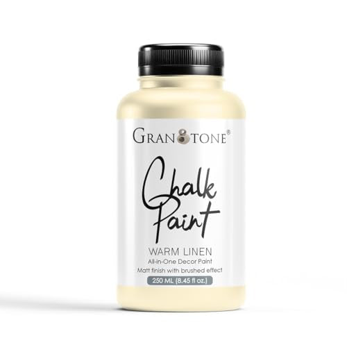 GRANOTONE Chalk Paint Warm Linen 8.5 fl oz 250 ml - color: Warm Linen, size: 8.5 Fl Oz