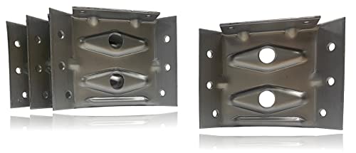 2-1/2" x 3-3/8" Table Brackets Surface Top Corner Leg Attachment - Set of 4