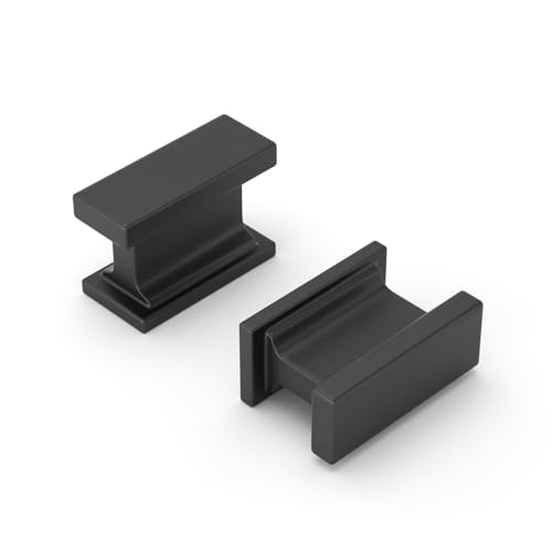 10 Pack Matte Black Cabinet Knobs Solid Kitchen Drawer Knobs - color: Black, size: Single Hole