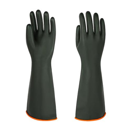 North Tower Heavy-Duty Latex Chemical Resistant Gloves,Long Rubber Gloves ﻿ - size: 18“