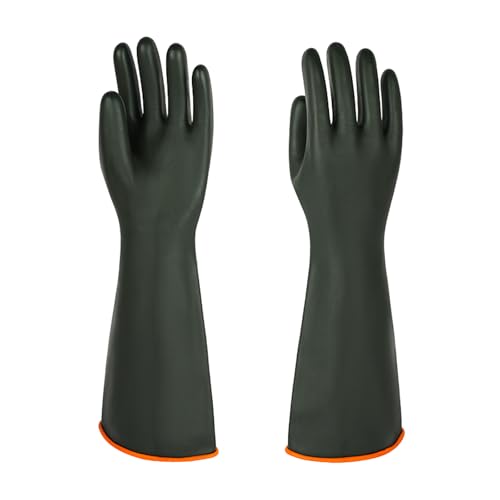 North Tower Heavy-Duty Latex Chemical Resistant Gloves,Long Rubber Gloves ﻿ - size: 18“