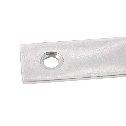 Stainless Steel L Shape Flat Corner Brace Bracket for Wood, Metal Fixing Joining Support Brace for Shelves, Furniture and Cabinet 10 Pack (40x40mm) - size: 40 x 40 mm