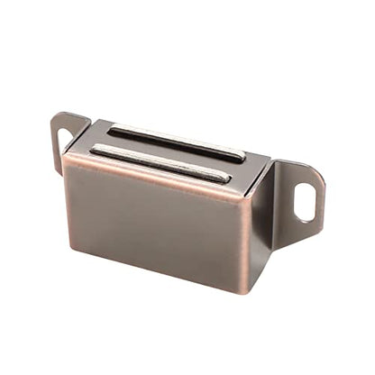 Magnetic Door Catch, Antique Brown, 2 Pack